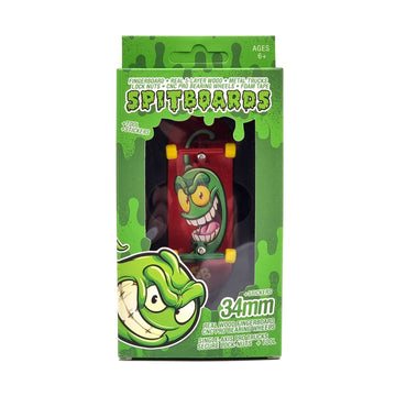 34mm x 96mm Pro Fingerboard Set-Up (Complete) | Real Wood Deck (5-Layers) | Pro Trucks with Lock-Nuts | Polyurethane Pro Wheels | Real Ball Bearings | Green Chilly  SPITBOARDS